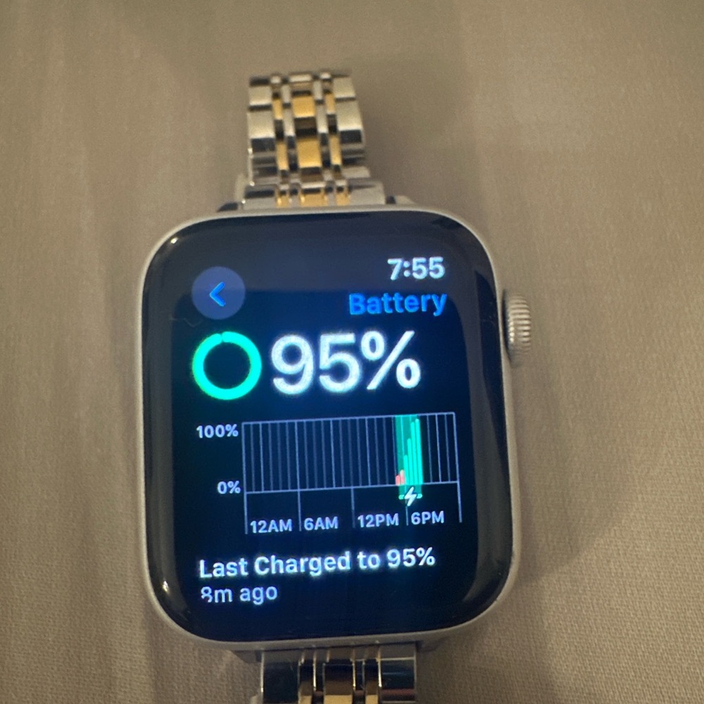 Apple Smartwatch with Silver and Gold Accents - Picture 7 of 8